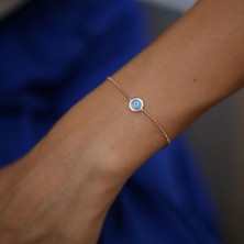 By Golden House Italyan Zincir Göz Bileklik