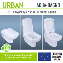 Aqua Bagno Urban Yavaş Kapanan Klozet Kapağı