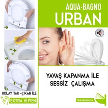 Aqua Bagno Urban Yavaş Kapanan Klozet Kapağı