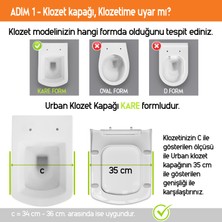 Aqua Bagno Urban Yavaş Kapanan Klozet Kapağı