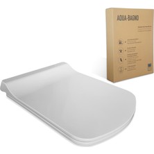 Aqua Bagno -Basıc  Yavaş Kapanan Klozet Kapağı