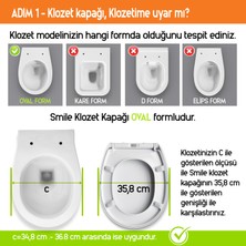 Aqua Bagno Smile Yavaş Kapanan Klozet Kapağı - Duroplast