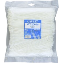 Gwest Gt 200M 200 x 2,5 mm Beyaz Kablo Bağı