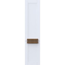 Pierre Cardin Pio Antique White Banyo Boy Dolabı Mat Beyaz Ahşap Kulplu Sol Açılır
