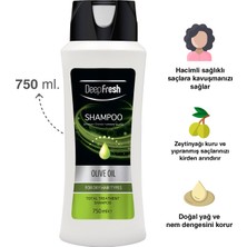 Deep Fresh Şampuan Zeytinyağlı  Kuru Saçlar 750 ml