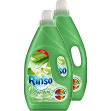 Rinso Aloe Vera Renkliler İçin Sıvı Çamaşır Deterjanı 3000 ml İkili Set