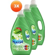 Rinso Aloe Vera Renkliler İçin Sıvı Çamaşır Deterjanı 3000 ml Üçlü Set