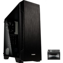 Zalman S3-600W ATX Mid Tower 600W Siyah 1 x Mikrofon 1 x Kulaklık, 1 x USB 3.0, 2 x USB 2.0, 1 x 120 mm Fan, Cam Yan Kapak, , PCI/AGP 330 mm Bilgisayar Kasa