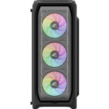 Zalman N5 Mf ATX Mid Tower 4 RGB Fanlı 1 x Kulaklık, 1 x Mikrofon, 2 x USB 2.0, 1 x USB 3.0, Fan Kontrol, Renkli Akralik Panel, PCI/AGP365 mm Bilgisayar Kasa