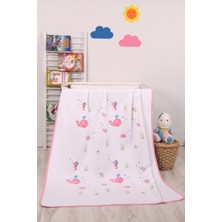 Mellowbabystore %100 Pamuk Pembe Okyanus Desenli Bebek Pikesi