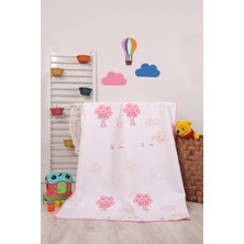 Mellowbabystore %100 Pamuk Pembe Kuzu Desenli Bebek Pikesi