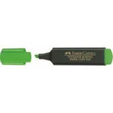 Faber-Castell Fosforlu Kalem Yeşil 15 Adet Kalem Seti Yüksek Kalite ve Canlı Renkler