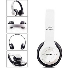 P47 Wireless +Edr 5.0 Bluetooth  Mp3 Fm Radyo Kablosuz Kulaklık