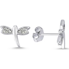 Altın Sepeti Gümüş Minik Yusufçuk Küpe