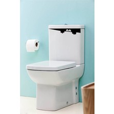 Msticker Eğlenceli Klozet Kapağı ve Banyo Sticker