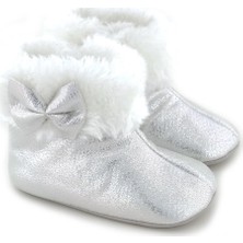 Funny Baby Kürklü, Simli ve Fiyonklu Bebe Patik