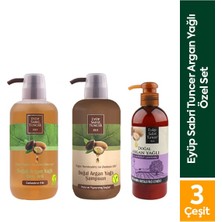 Eyüp Sabri Tuncer Argan Yağlı Özel Set Şampuan +Duş Jeli + Losyon