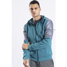 Exuma Erkek H Sweat Jacket M Petrol 1011006-483