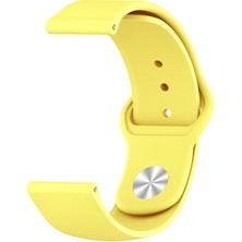 Nezih Case Huawei Gt2 42 mm Klasik Silikon Kordon (Sağlam Esnek Dizayn) Sarı