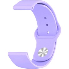 Nezih Case Huawei Gt2 42 mm Klasik Silikon Kordon (Sağlam Esnek Dizayn) Lila