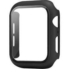 Nezih Case Apple Watch Uyumlu Seri 2/3/4/5/6 42 mm Kasa ve Ekran Koruyucu Siyah