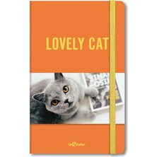 Le Color Cat Lover Esnek Kapak Defter 144 Sayfa 10,5 x 18,58 cm