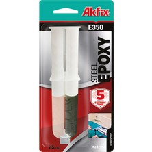 Akfix E350 Epoksi Çelik Yapıştırıcı Şırınga 25ml