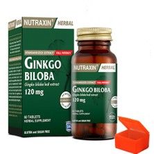 Nutraxin Ginkgo Biloba 120 mg 60 Tablet + Hap Kutusu