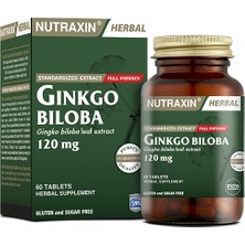 Nutraxin Ginkgo Biloba 120 mg 60 Tablet + Hap Kutusu