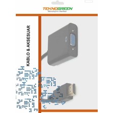 Teknogreen TKD-333 HDMI To VGA + 3.5 Stereo Kablo