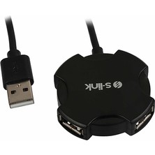 S-Link Swapp SW-U212 4 Port USB 2.0 Siyah USB Hub