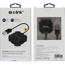 S-Link Swapp SW-U212 4 Port USB 2.0 Siyah USB Hub