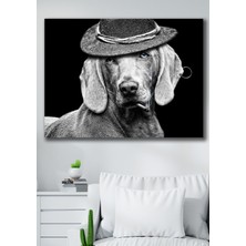 Hediyeler Kapında 50X70 Black Dog Kanvas Duvar Tablo