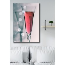 Hediyeler Kapında 50X70 Pink Drink Kanvas Duvar Tablo