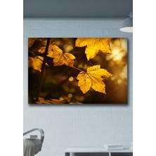 Hediyeler Kapında 50X70 Sonbahar Yaprakları Kanvas Duvar Tablo
