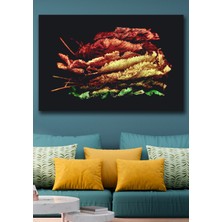 Hediyeler Kapında 50X70 Renk Geçişleri Kanvas Duvar Tablo