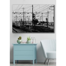 Hediyeler Kapında 50X70 Tren Garı Kanvas Duvar Tablo