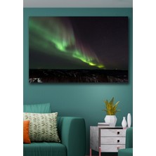 Hediyeler Kapında 50X70 Kuzey Işıkları 2 Kanvas Duvar Tablo