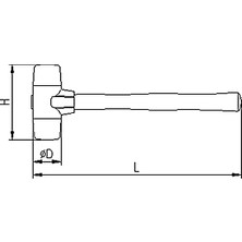 Izeltaş 5850 25 0030 Plastik Çekiç 30 mm