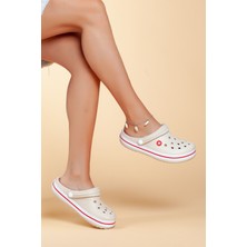 Daxtors D0079 Unisex Sabo Terlik Bej Renk Hafif ve Konforlu Günlük Kullanım İçin