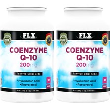 FLX Coenzyme Q-10 200 Mg Hyaluronik Asit Resveratrol 90 Tablet x 2