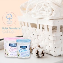 Deep Fresh Pamuklu Kulak Temizleme Çubuğu 300 Adet