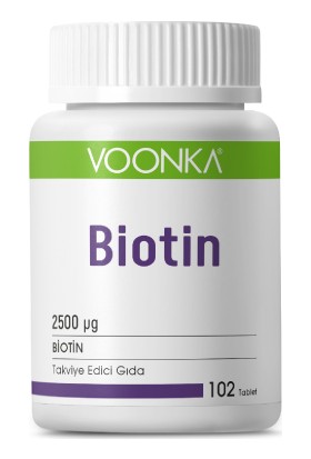 Voonka Biotin Saç ve Tırnak Güçlendirici 90 Tablet