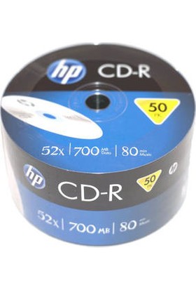 HP BOŞ CD-R 52X 700 MB 80 Min BOŞ CD 50'li Paket