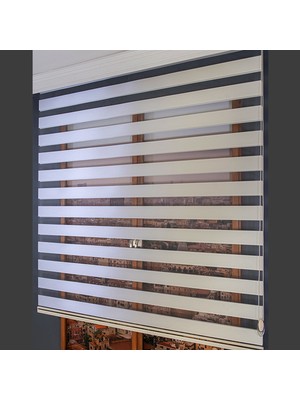 Anıper Zebra Perde Beyaz New Bamboo Stor 70X200 cm