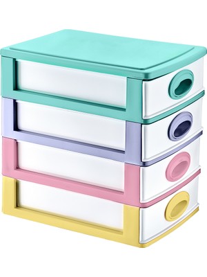 Irak Plastik Kutu Çekmeceli No 1 Dikiş Kutusu 27 x 19 x 27 4''lü