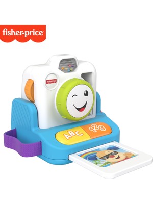 Fisher-Price Eğlen & Öğren Fotoğraf Makinesi (Türkçe), Eğitici Müzikli Oyuncak, 6-36 Aylık Bebekleri Taklit Oyununa Yönlendirir GRW46