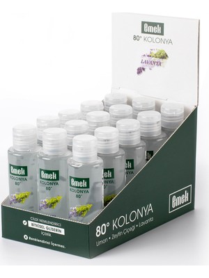 Emek Gliserinli Kolonya Lavanta Ekonomik Paket 15 Adet 120 ml
