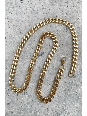 X-lady Accessories Gold Chain 6mm Zincir.