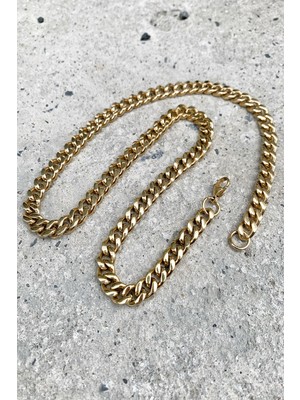 X-lady Accessories Gold Chain 6mm Zincir.